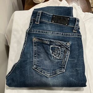 Buckle Dark Wash Denim Jeans